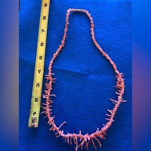 Coral choker necklace